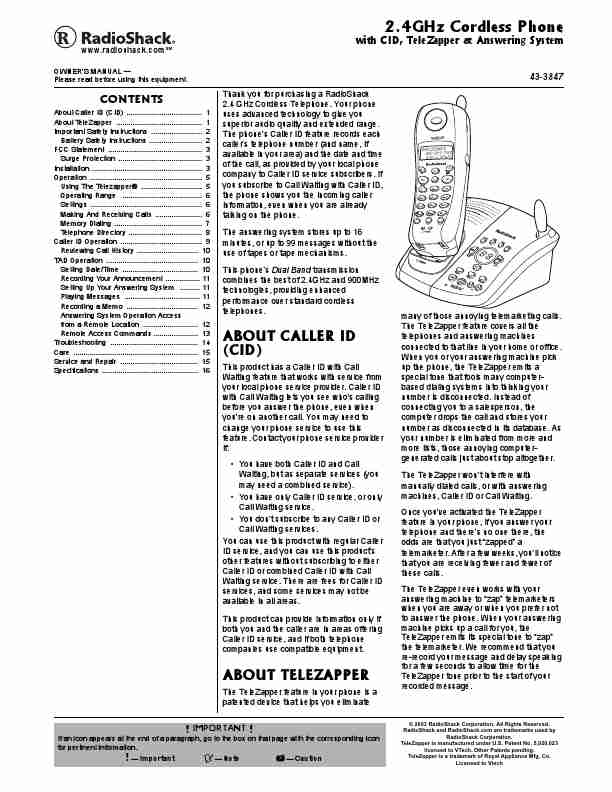 Radio Shack Cordless Telephone 43-3585-page_pdf